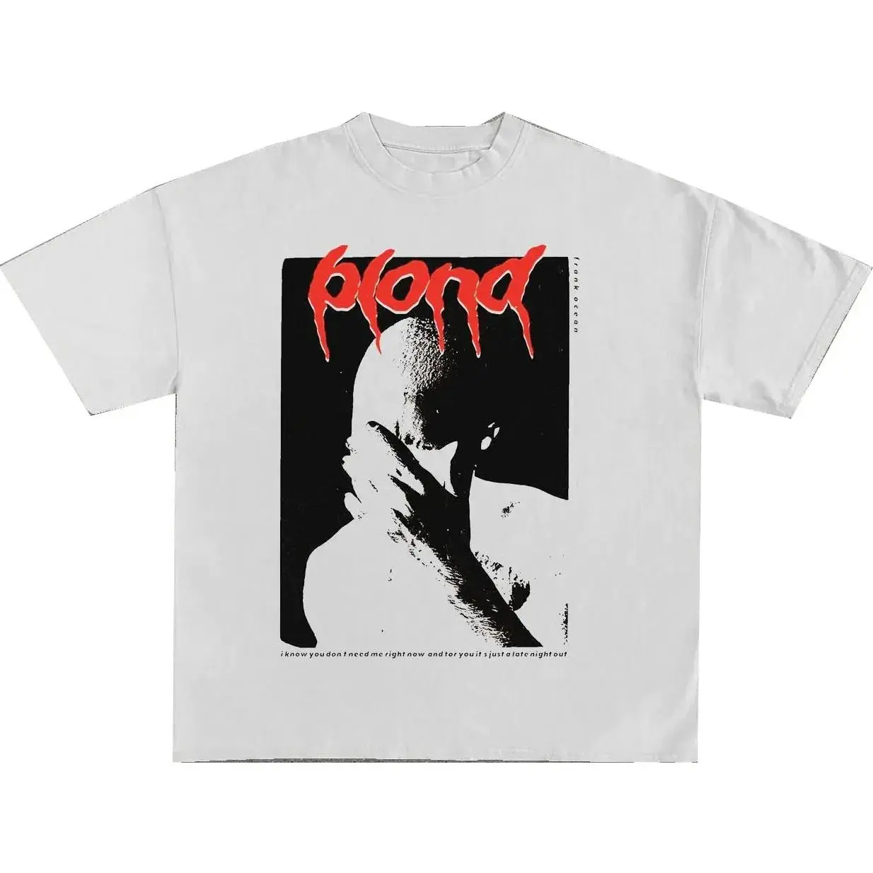 Fashion Blond Print Short Sleeve T-Shirt Menswear Top Underwear Man Tshirt Streetwear Crewneck Shortsleeve Round Neck Tropical.