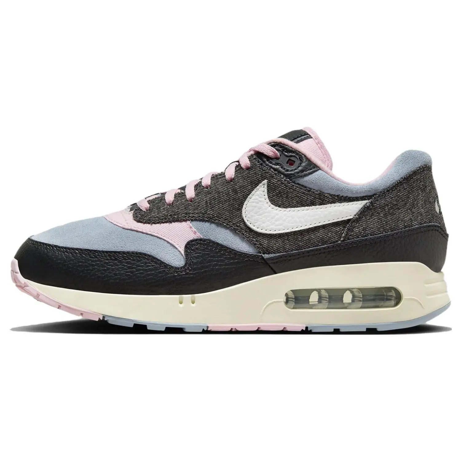 Nike Air Max 1 '86 PRM Comfortable Casual Low-Top Sneakers for Men and Women in Black Blue Pink Verifiable, with credentials and supporting global authentication
