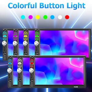 Single Din 7 Inch Car Stereo with Carplay Android Auto Bluetooth 5.1 Touchscreen Car Audio Receiver with Mirror Link FM Radio SWC USB AUX TF Card and 12LED HD Backup Camera