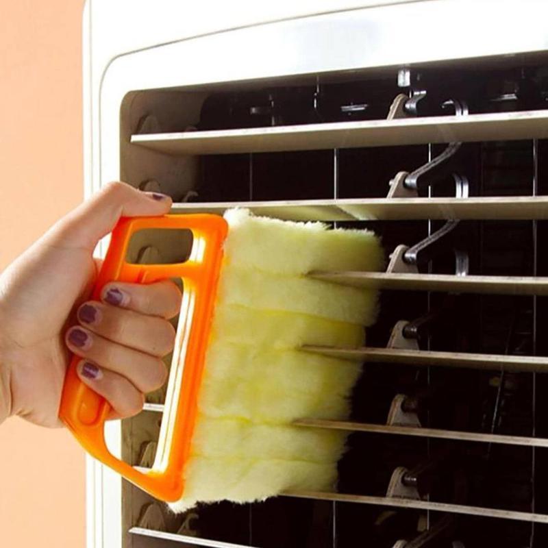 Generic Washable Multifunction Cleaning Window Blinds Brush, 1 Count Portable Home Air Conditioning Cleaner Duster, Household Crevice Cleaning Brush, Household Items