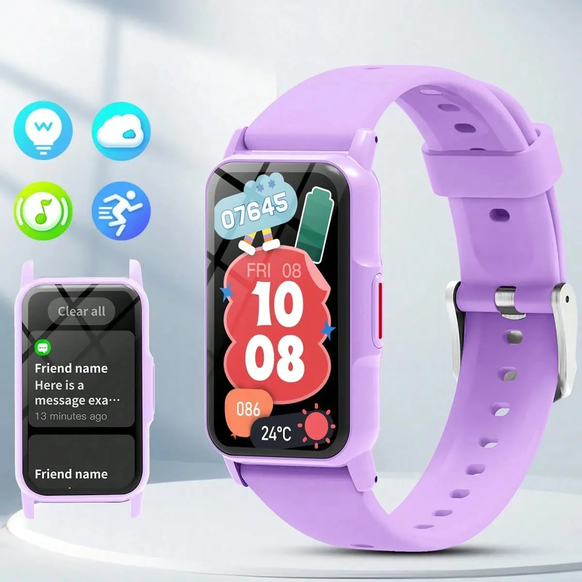 Hot 1.45 Inch HD Touch Screen Smart Watch, Wireless Calling, Music Control, Android/iOS Compatible, Neutral Style, Alarm, Call/sms Alerts