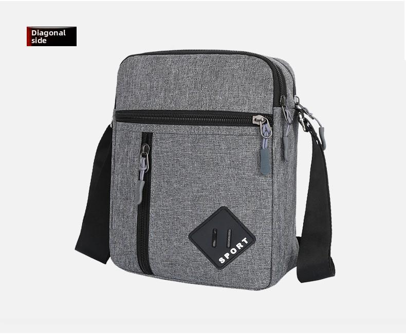 Casual Business Men Messenger Bag Version Simple Oxford Cloth Cross Body Shoulder Bag for Male Daily Use, Work, Travel Outdoors