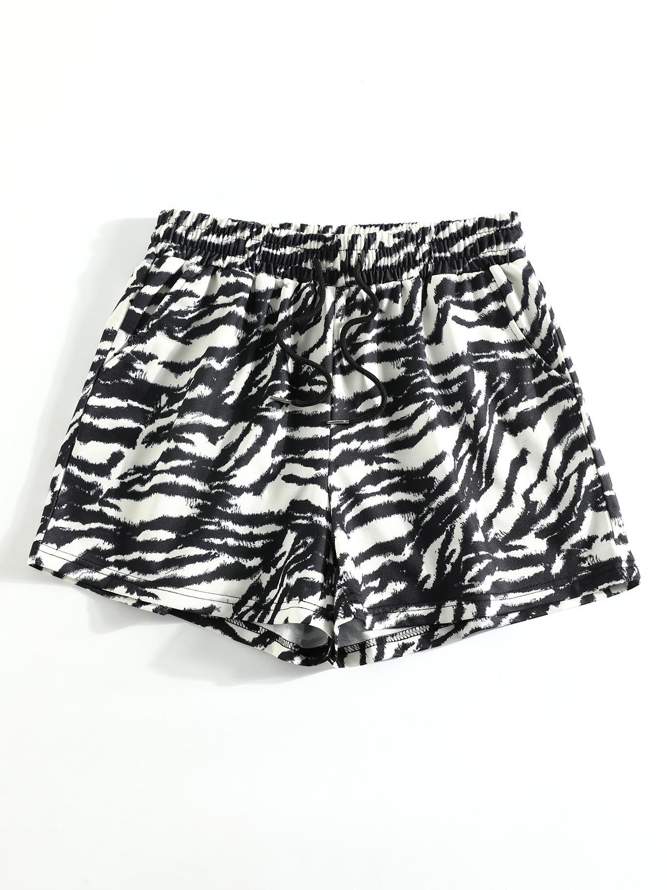 Women's Camo Print Shorts, Casual Comfy Breathable Shorts for Summer, Ladies Bottoms for Daily Wear, Casual Relaxed Shorts, Womenswear