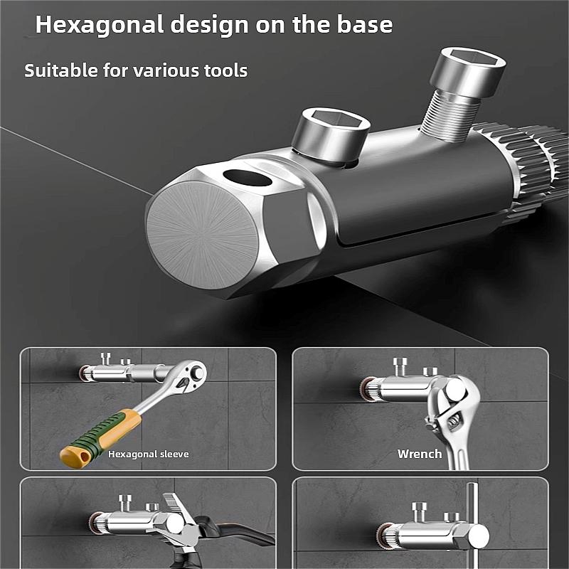 Broken Pipe Extractor Tool, Stripped Screw Extractor, Broken Faucet Removal Tool for 1/2", 3/4" Pipe, Easy Out Pipe Extractors Kit for Damaged Faucet Water Valves