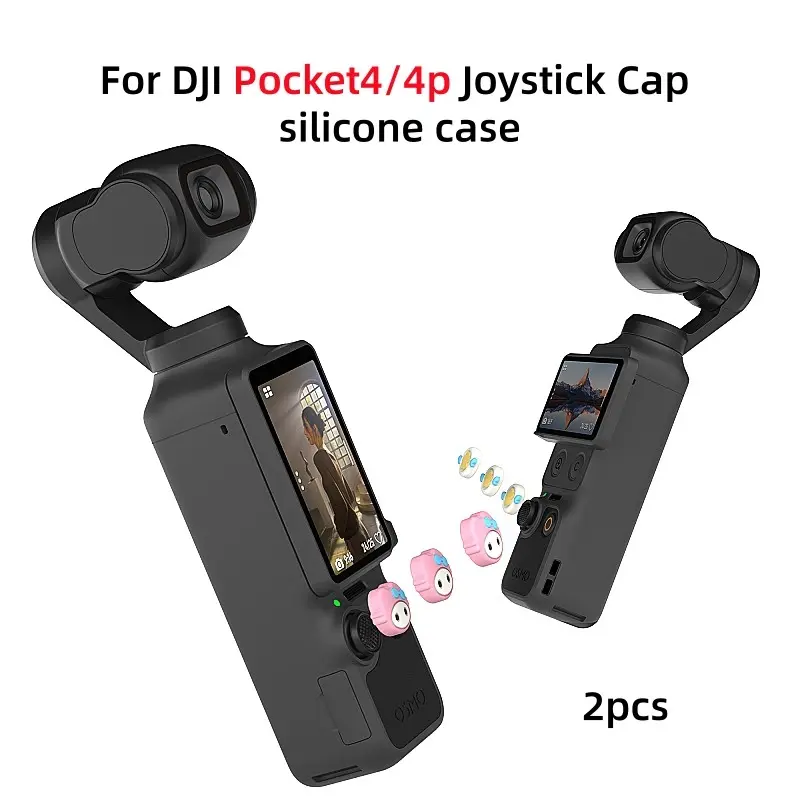 Dji Osmo Pocket4/4p Joystick Cap Silicone Protector, Dustproof Anti-Slip Camera Accessory, 2-Pack, Enhances Grip, Prevents Wear
