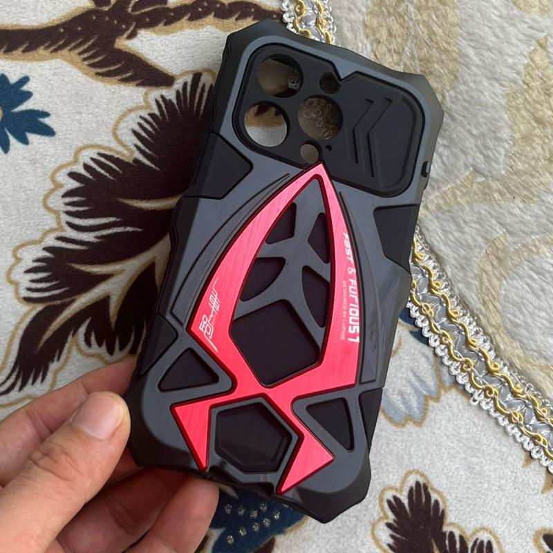 for IPhone 17 16 15 14 13 Pro Max 12 Xs 11 8 Plus Case XR SE3 SE2 Mini 7 Drop Triple Protection Phone Case Ultra-Durable Aluminum Alloy Camouflage Shockproof