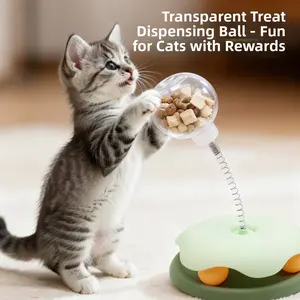 Cat Toy Leak Ball Teaser Stick, Cat Play Spinner Toy, Self-Amusement Pet Gear, Interactive Cat Entertainment, Essential Pet Supplies