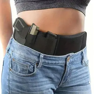Unisex Belly Band Gun Holster by ComfortTac.Compatible with Smith & Wesson, Shield, 19, 17, 42, 43, P238, Ruger LCP and other similar pistols and revolvers.