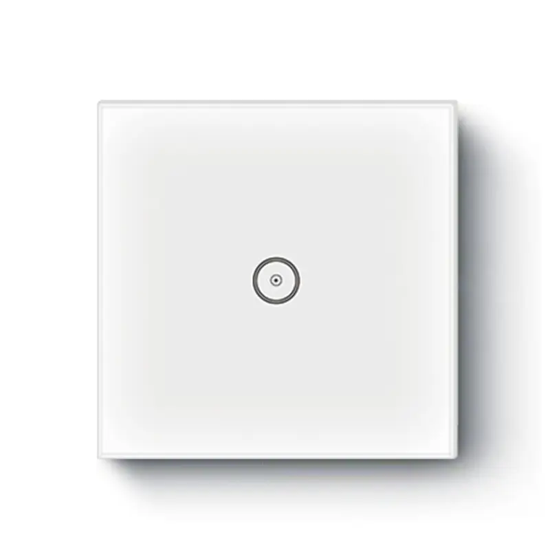Smart Touch Wall Light Switch Panel, 8.6*8.6cm, Low Voltage Household Electrical Accessory with High Toughness Panel Shell, Custom Timing Settings & Mobile Remote Wireless Control for Indoor Lighting Equipment, Smart Switch Controller Wall Light Switches,
