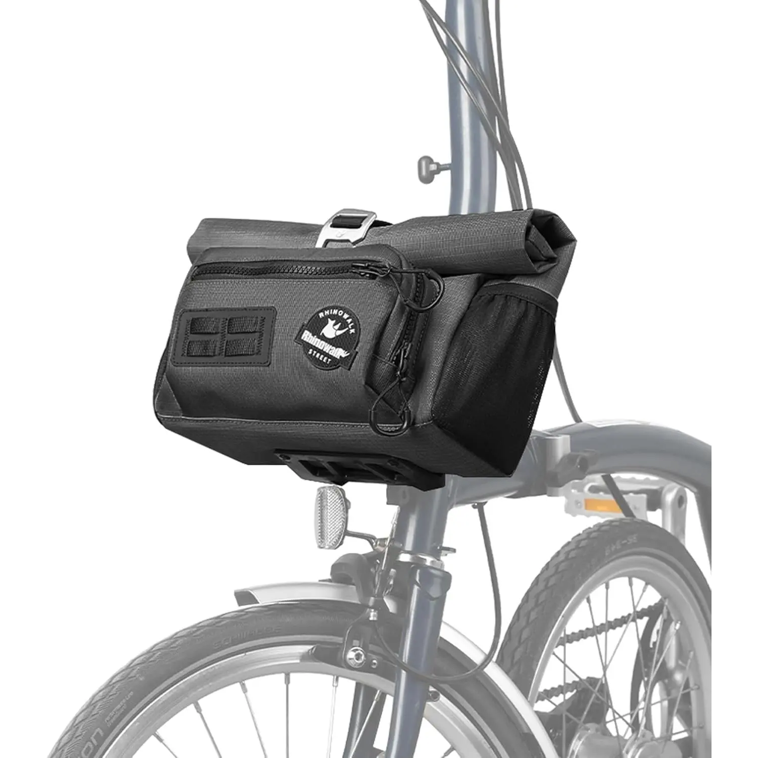 Handlebar Bag for Brompton Folding  Quick Release  Front Bag with  Strap Rain Cover for Urban Cycling