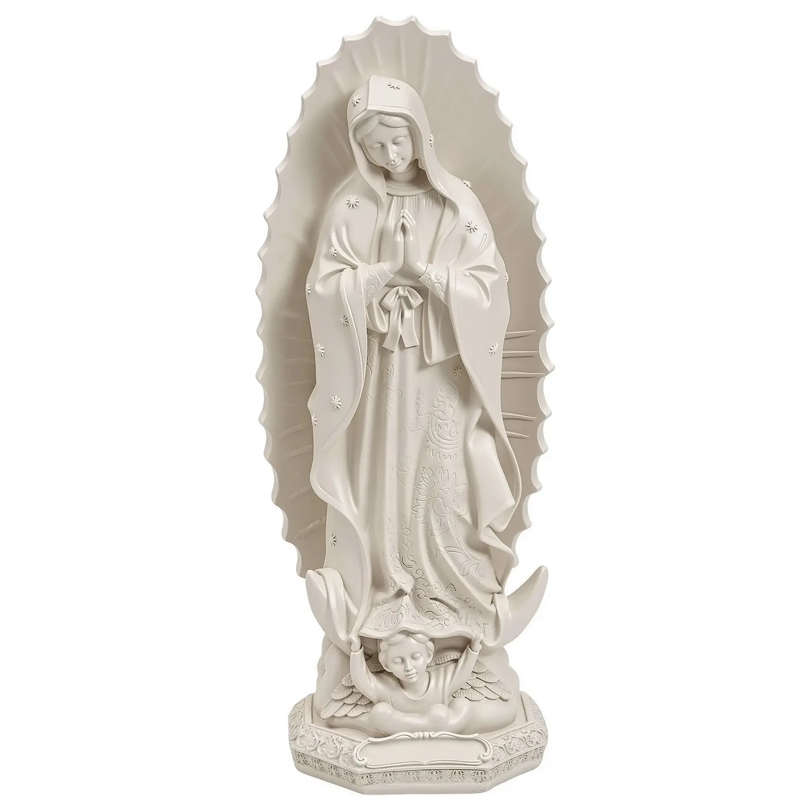 Handcrafted Virgin Mary Statue – 11.8" Resin Religious Sculpture – Weather-Resistant Decor for Indoor & Outdoor – Catholic Gift for Home Altar & Faith – Classic Design