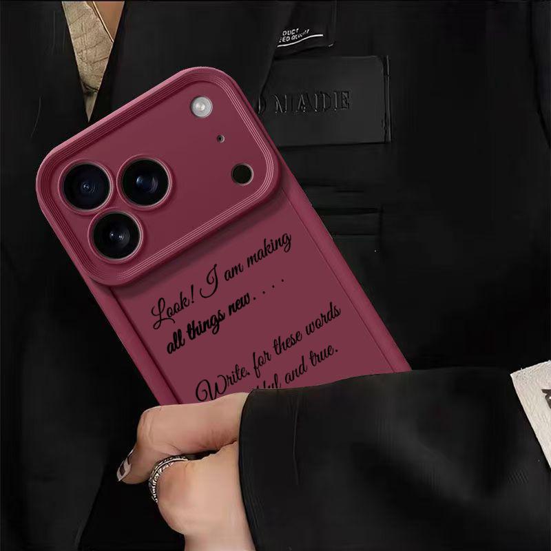 1PC Christian Revelation 21:5 All New Things Pattern Phone Case,Compatible with iPhone X/11/12/iPhone 13 Phone Case /14/15/16/17 Pro Max/Plus/Air & Samsung Galaxy,Military-grade drop protection, soft silicone, perfect gift for faith lovers.