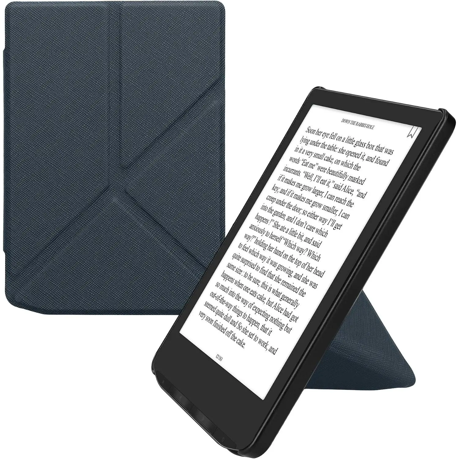 Cover for Pocketbook Verse/Verse Lite/Verse Pro/Color/Vivlio Light/Light  Case - Slim PU Leather eReader Cover with Stand and auto Sleep funktion - Dark Blue