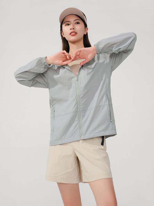 Kyn Apparel Women's Men's Waterproof Sun Protective Windbreaker Camping Climbing Trekking Hiking Jacket Unisex Quick Dry Anti-UV Coat