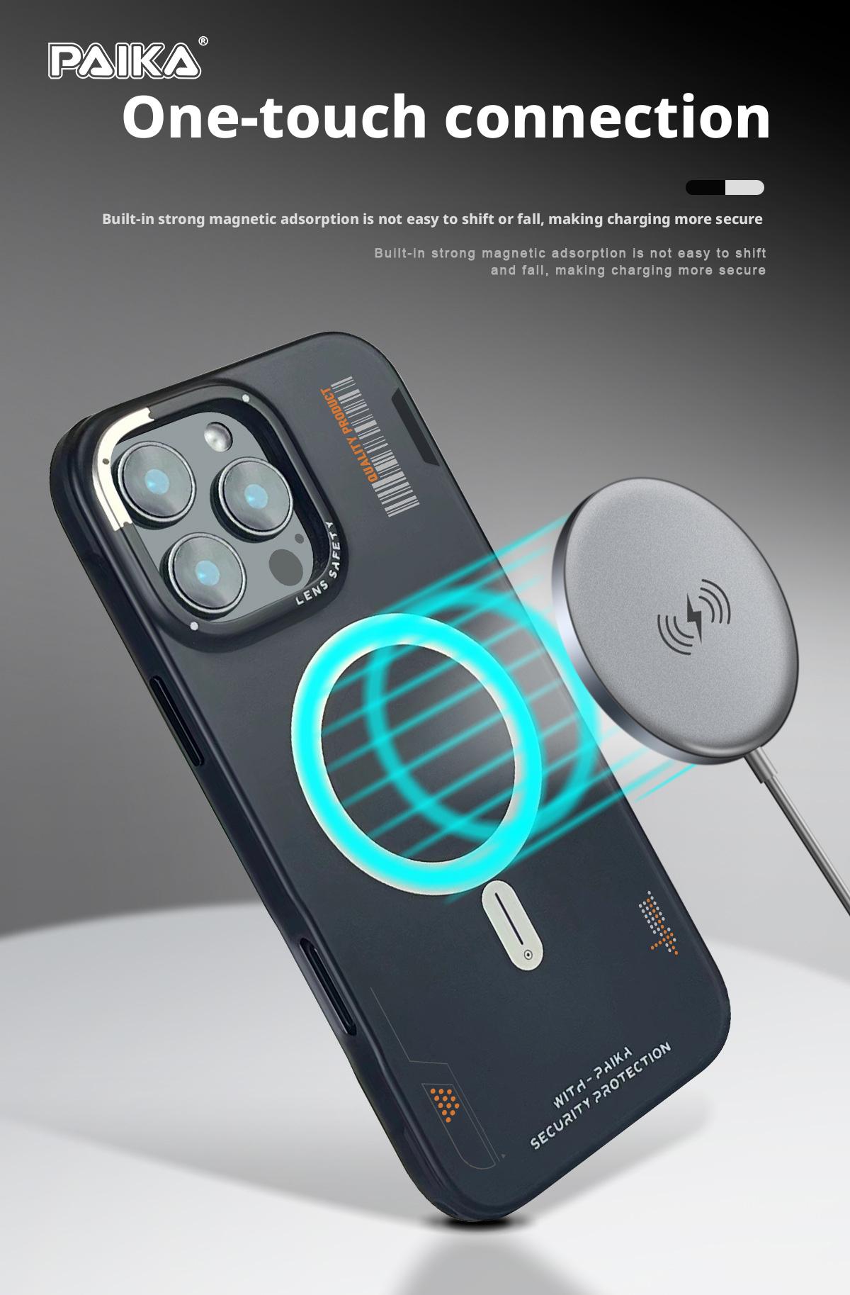 Trendy brand Jinsha magnetic phone case for iPhone 17 Pro Max, skin-feel, anti-drop, full protection for 15 and 13