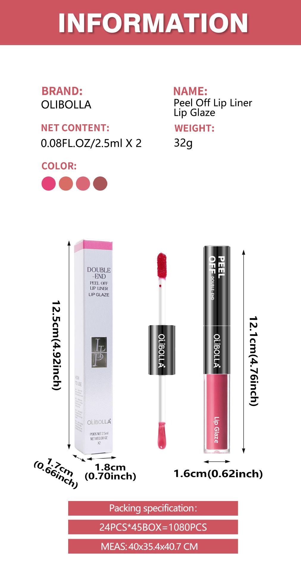 GET THE JUICY GLASS LIPS![OLIBOLLA Official] 2-in-1 Peel Off Lip Liner Stain & Plumping Oil Duo: Viral Peel & Reveal Lip Tattoo, Transfer-Proof & Hydrating Matte Long-Lasting Waterproof Lipstick