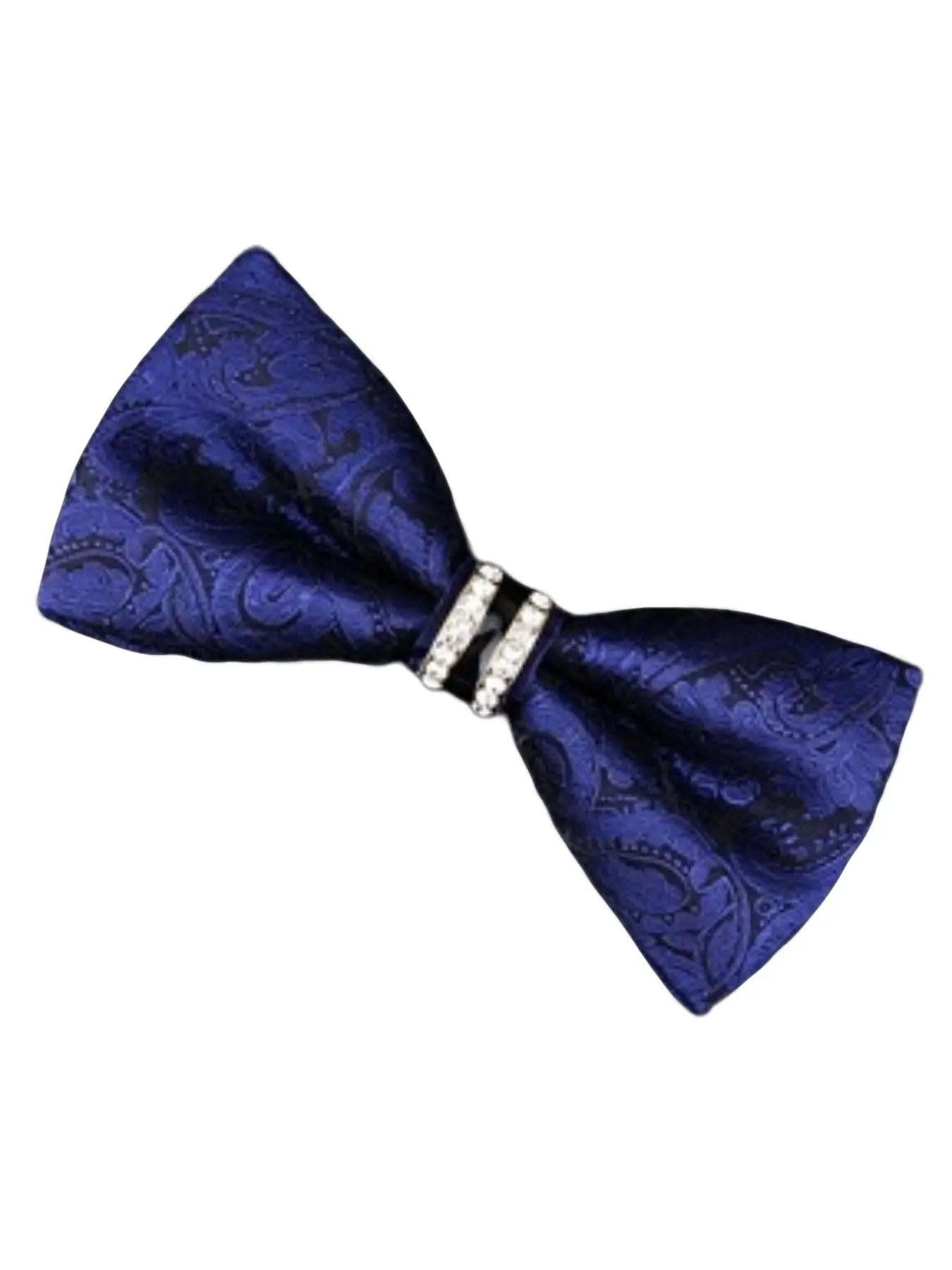 Men's formal attire, business tie, retro European style wedding groom accessories, sparkling rhinestone bow, party host tie