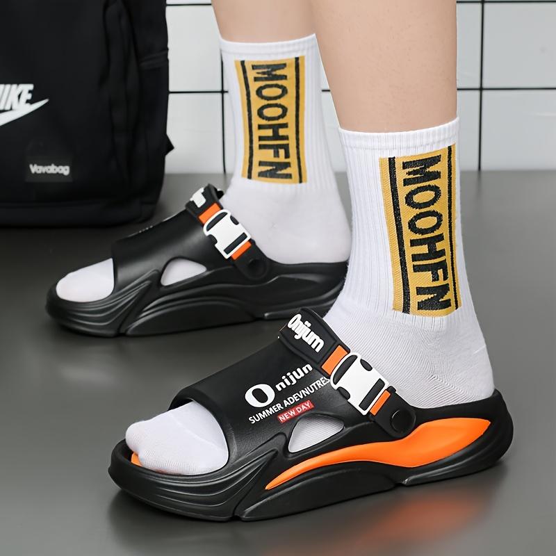 [Massage Cooling Slippers] Unisex Massage & Stress-Relief Cooling Slippers, Summer Anti-Slip & Odor-Resistant Soft-Sole Shock-Absorbing EVA Sandals, Trendy & Versatile Slip-On Sandals for Home and Outdoor Use for Men and Women, Women Shoes