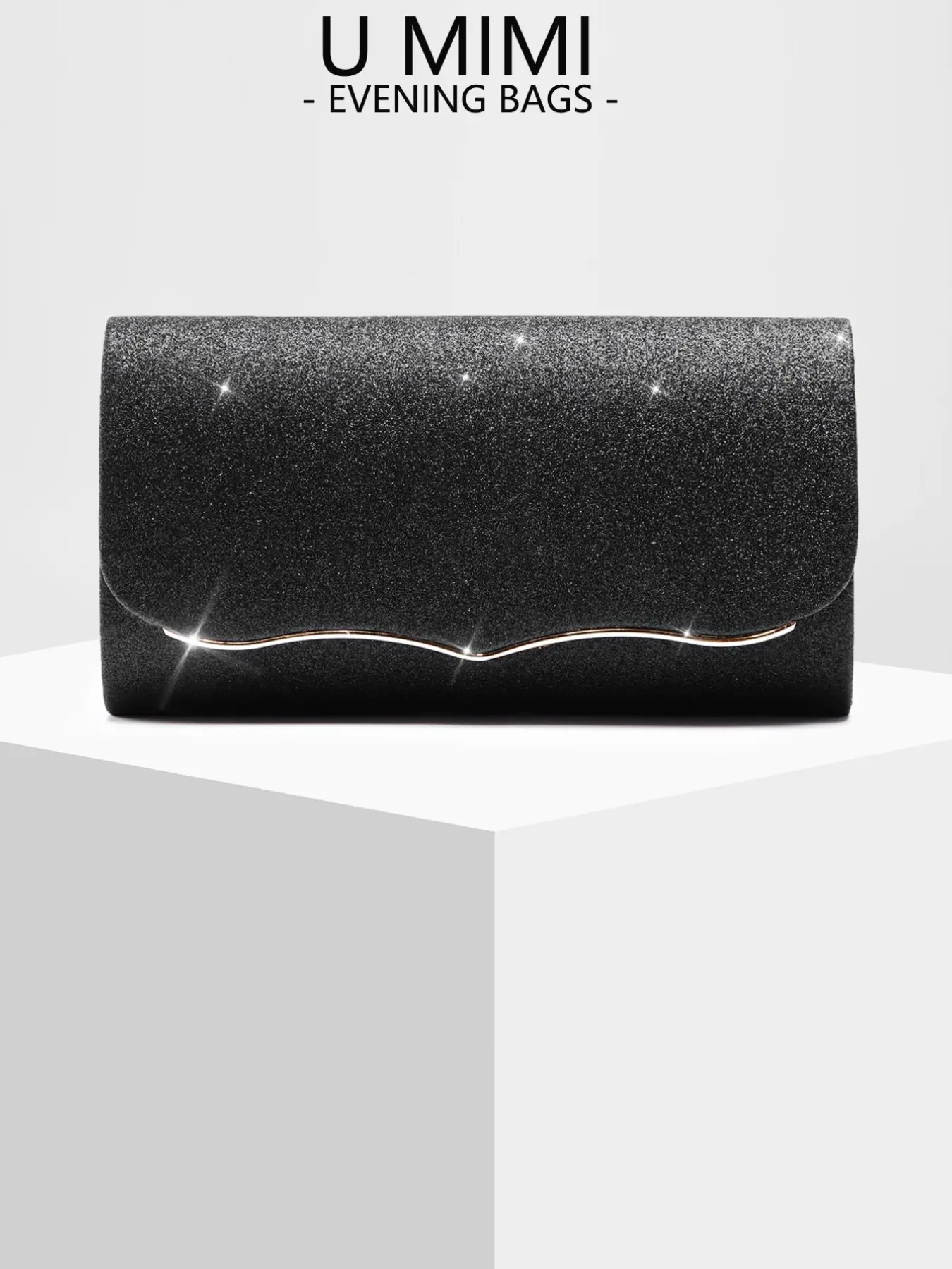 New European and American Women's Evening Bag, Glitter Material, Crossbody Handbag, Perfect for Weddings, Parties, Balls, Best Gift for Women
