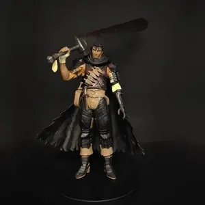 New Berserk Guts Anime Action Figure Blood Stained Version Collectible Model Desktop Display Ornament For Adult Anime Collectors