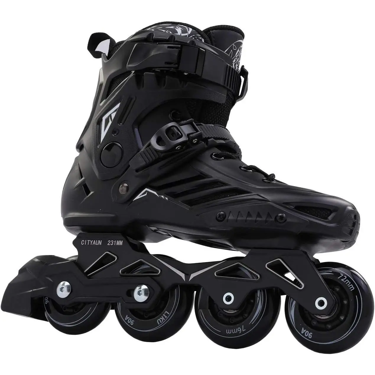 Black Professional Inline Skates Unisex