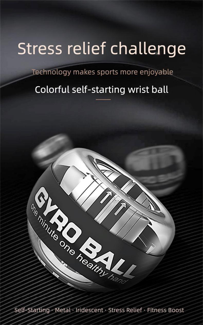 Ultimate Auto Gyro Ball Hand Trainer |   On-the-Go Fitness Tool for Stronger Grip, Toned Forearms & Stress Relief – Perfect for Travel, Office, or Home Workouts. Get Stronger Hands, Faster Results
