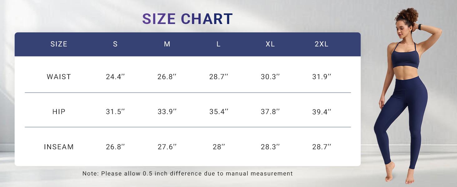 High Waist Yoga Leggings for Women - Full Length Buttery Soft Workout Stretchy Yoga Pants Pack of 1