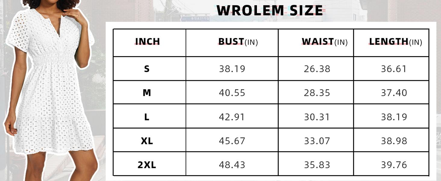 Women Summer Eyelet Lace Dress Casual V Neck Mini A Line Hollow Out Embroidered Formal Dress Sundresses