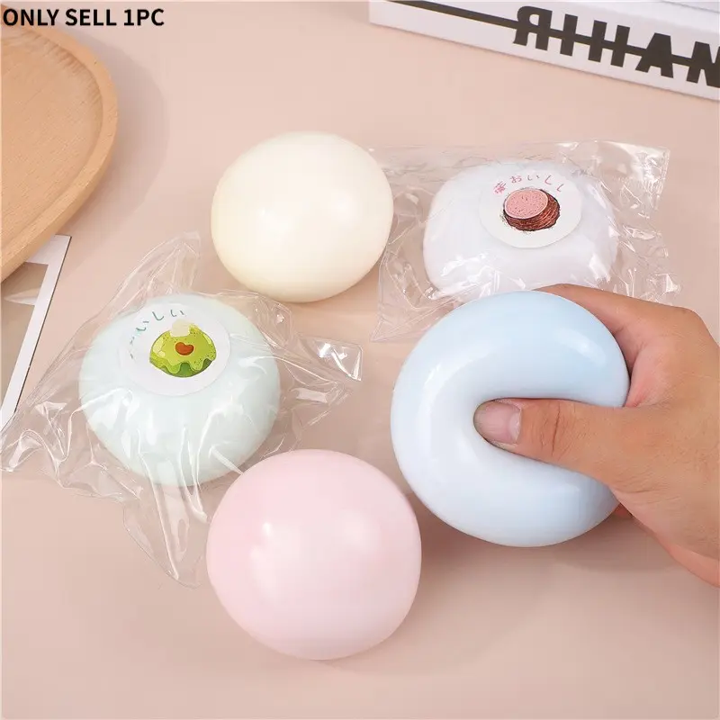 1 Piece Fluid Ice Skin Large Fukubao Stress Relief Toy, Slow Rebound Squishy Ball, Squeeze Stress Balls, Pressure Release Toy, Stress Relief Tools, Round Shape, Ideal for Relaxation