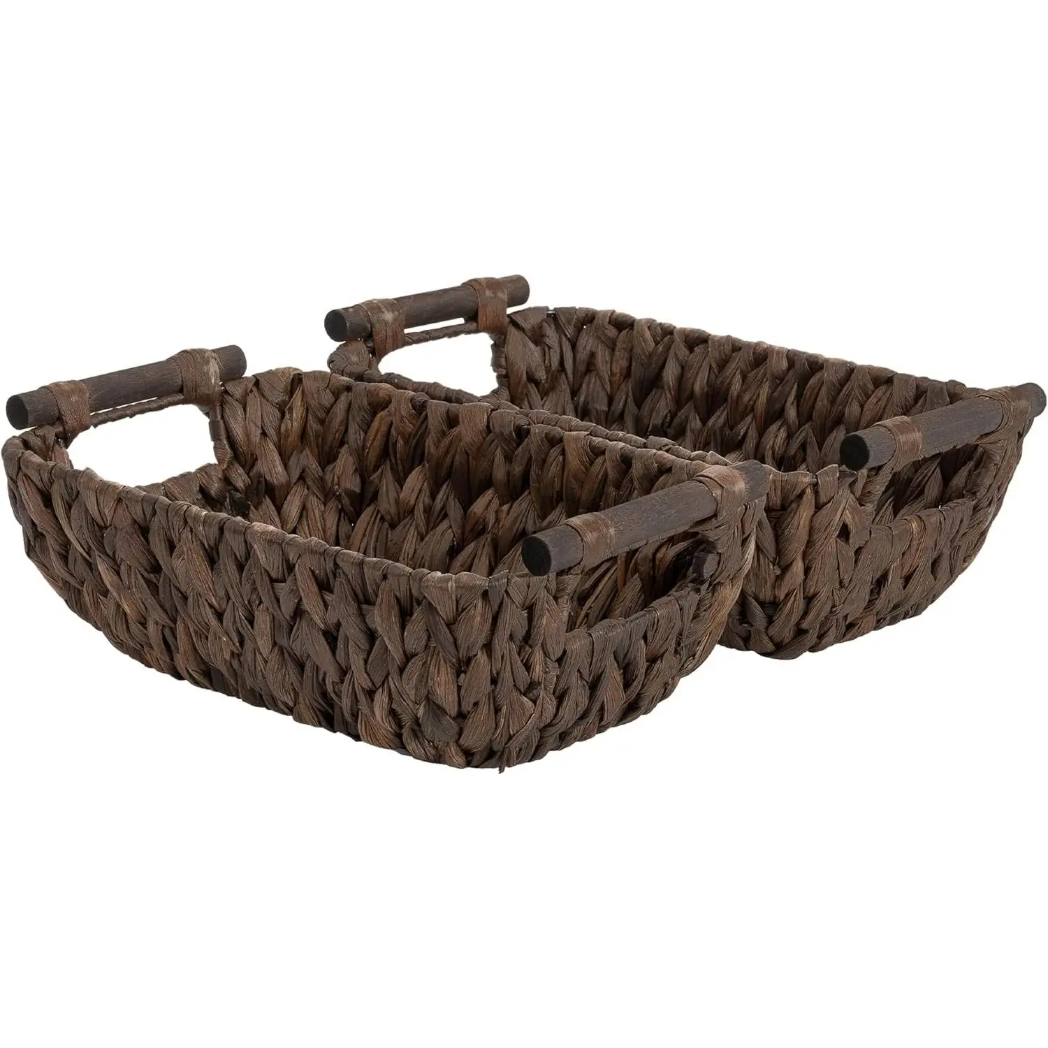 Small Wicker Basket, Organizer Baskets for Shelves, Wicker Baskets for Storage, Decorative Storage Toilet Paper Basket, Vintage Home Decor, Water Hyacinth