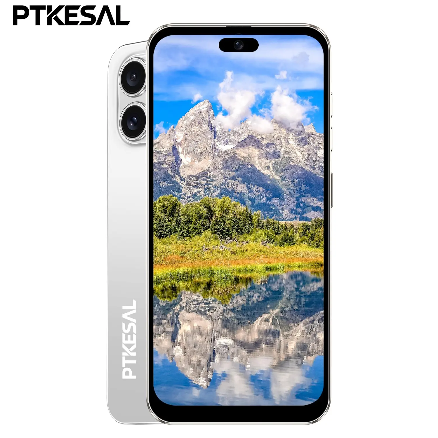 PTKESAL- Smartphone 16 Pro Max, face unlock+4G dual card dual configuration, MTK6762 8 core, Android 12, 4GB+64GB, 6.56-inch full screen, 8+13MP camera, 4300mAh large-capacity battery phone.