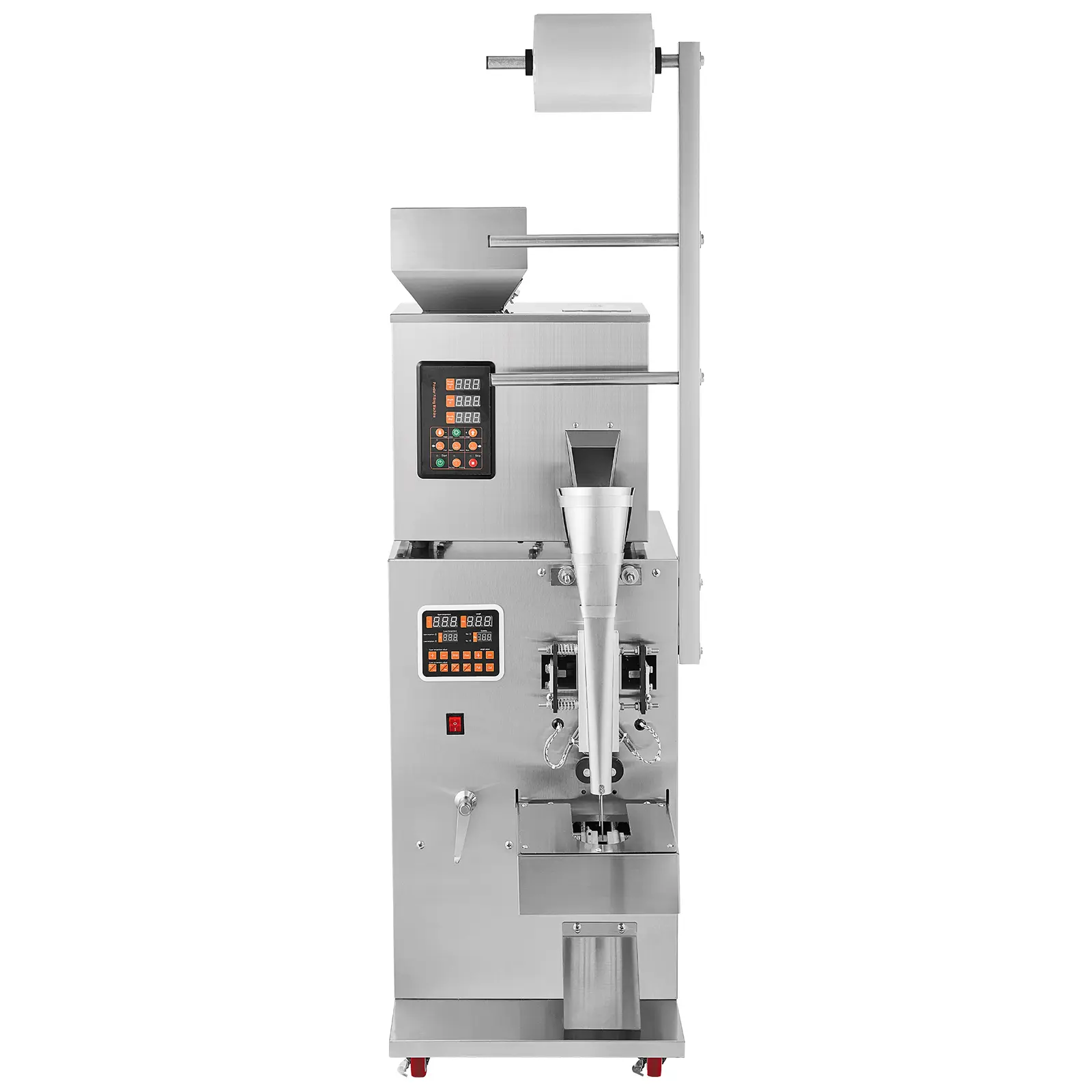 Automatic Particle Packaging Machine, 0.002-0.22lbs/1-100g, Multi-Function Pouch Powder Sachet Weighting Filling Packing Machine, Powder Filler Machine for Tea Seeds Grains Flour Beans Glitter