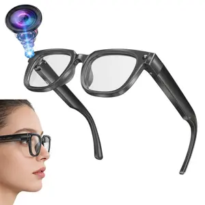Women’s Smart Glasses 8MP Camera Build-in , Hands-free Video Recording, 110 Degree Wide Angle Lens, 3D Stereo Sound, 290Mah 8 Hours Battery Life Daily Use,  AI Dialogue Translation, Bluetooth Call, Music Control, AI Glasses