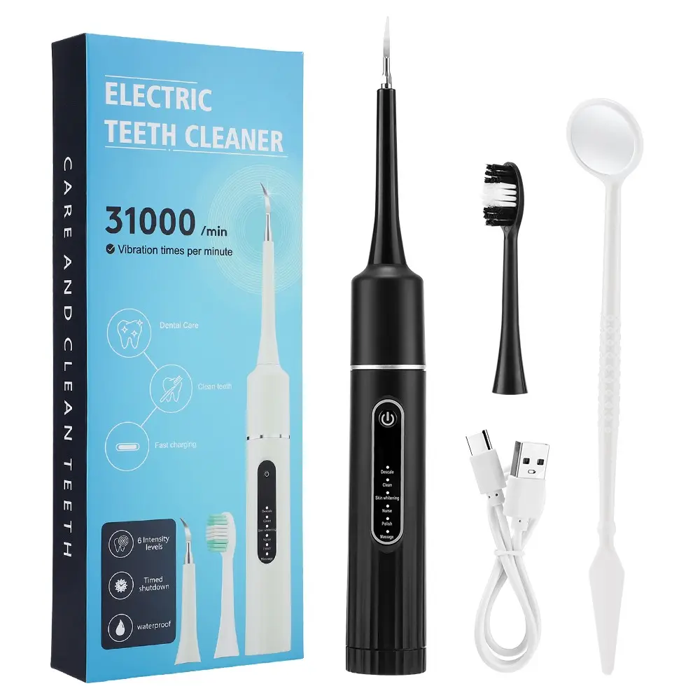 Electric Tooth Cleaning Device, Portable Home Use, Removes Plaque & Calculus, Teeth Whitening, USB Rechargeable, Non-Medical Electric Toothbrush