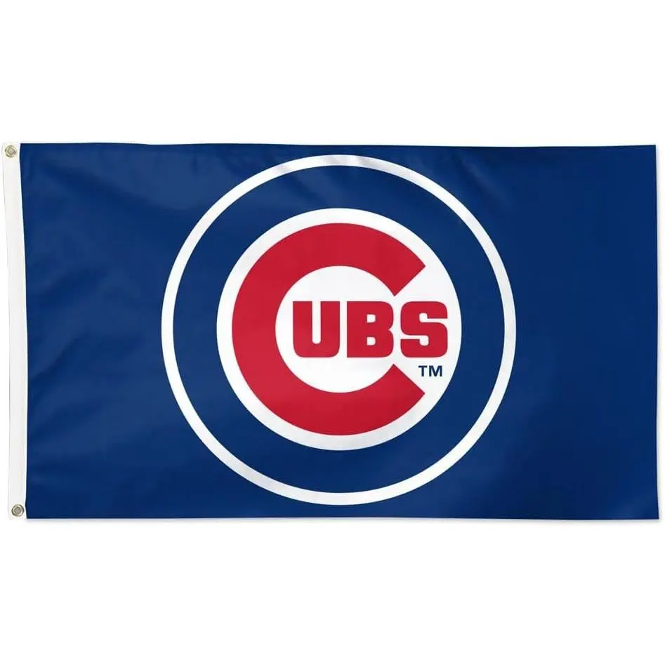 Wincraft Chicago Cubs 3x5 Flag Set - Durable, Lightweight Indoor/Outdoor Collectible Banners with Brass Grommets for Decoration