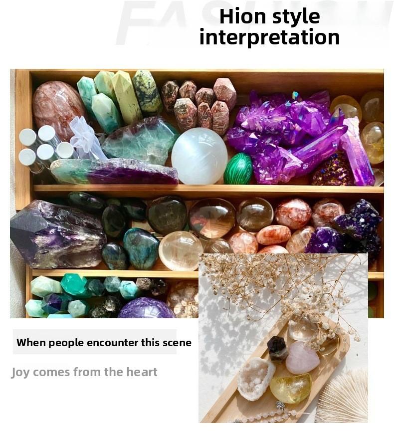 Premium Natural Imperial Stone 7-Color Heart Pendant Necklace – Luxury Classic Gemstone Jewelry – Best Gift for Girlfriend & Mom – Trending Accessory