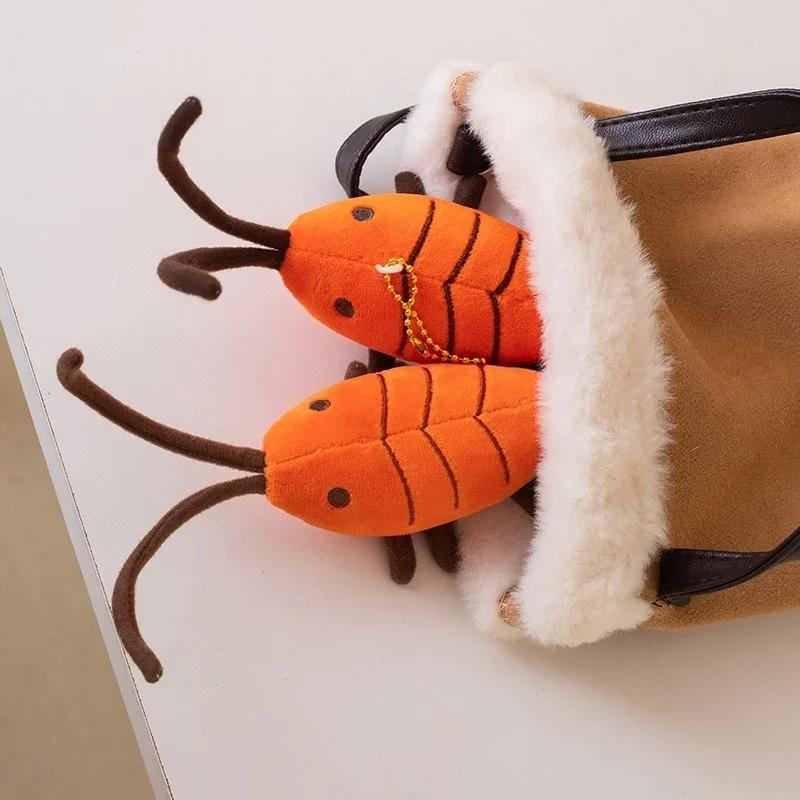 Kawaii Simulation Lobster Plush Keychain Mini Stuffed Toy Pendant Gift