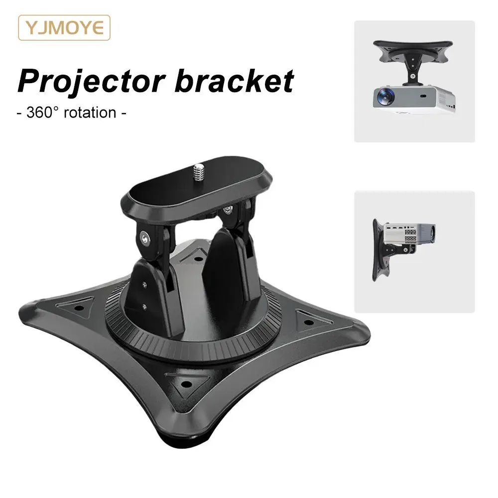 Projector Desktop Stand, Bedroom Living Room Projector Mount, Wall-Mountable Desk Holder, Compatible with 1/4 Screw Interface Devices