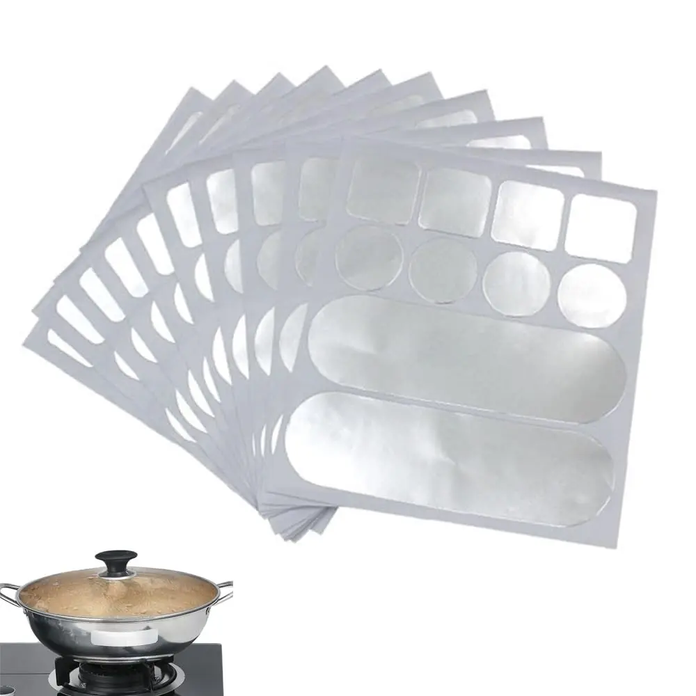 30 Sheet  Foil Duct Tape Seals Pre-Cut  Metal Adhesive Duct Patches for HVAC Ductwork Sealing Dryer Vent Exhaust Duct Hose Copper Tube Furnace Kitchen Cookware Pots Pans Skillet