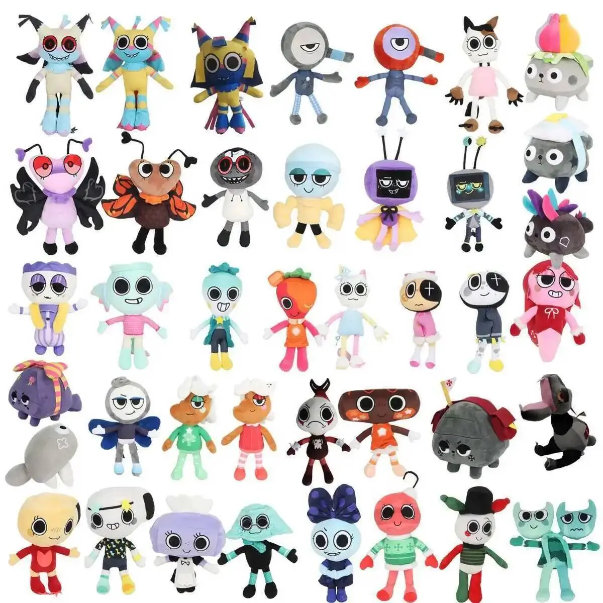 Dandy's World Plush Goob Pebble Dandys World Plushie Horror Game Soft Stuffed Cute Pillow Doll Toy For Children Gifts