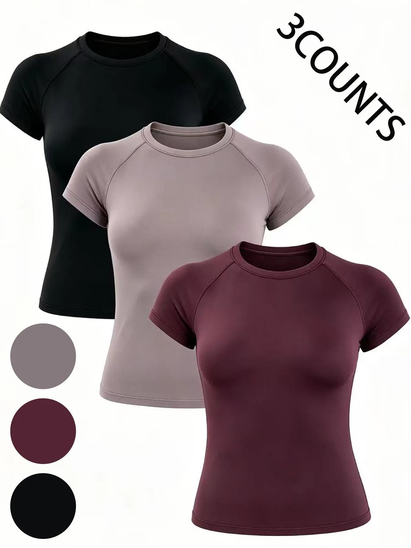 Women's Short Sleeve Yoga T-Shirt, Sporty Training Top, Slim Fit Design, Running Fitness Wear, Ideal for Gym and Daily Wear