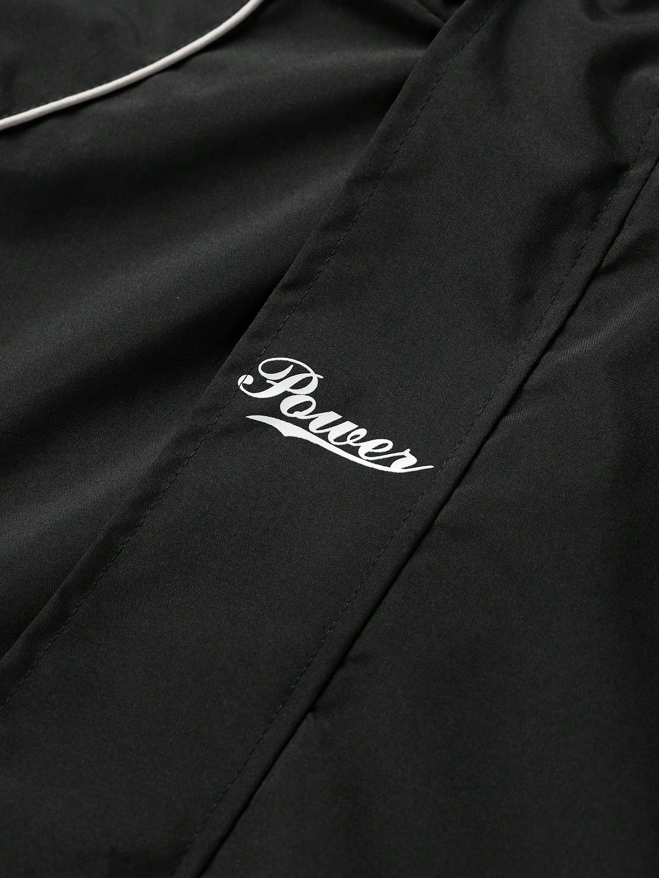 VIRAL Black Techwear Tracksuit Set | Y2K Reflective Piping Hooded Jacket & Pants