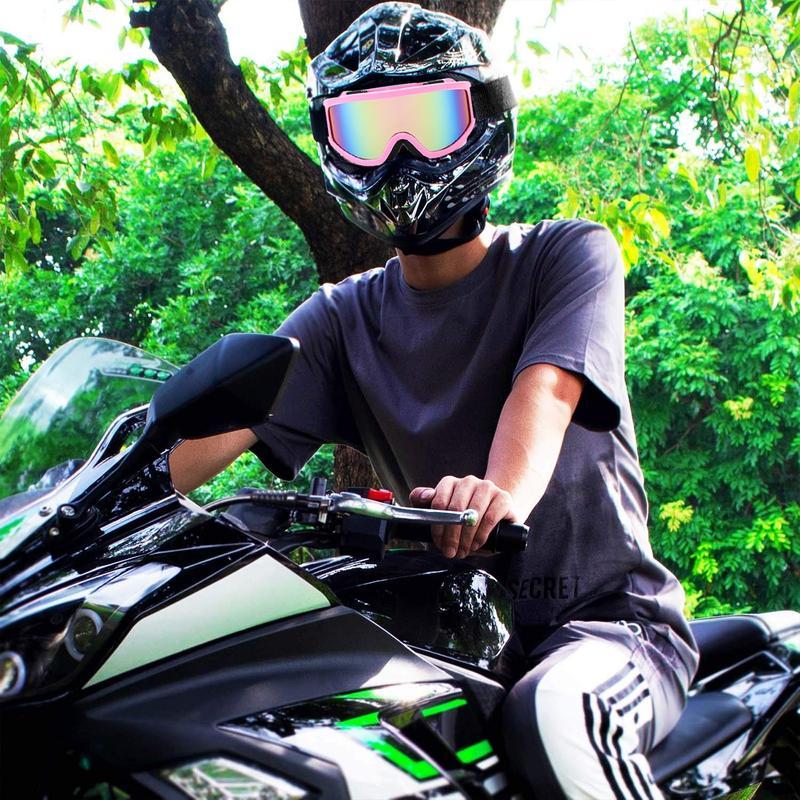 Skiing Snowboarding Cycling Offroad Goggles – UV400 Anti-Scratch Dustproof Clear | Men Women Youth Kids Motocross Dirt Bike ATV Riding Goggles