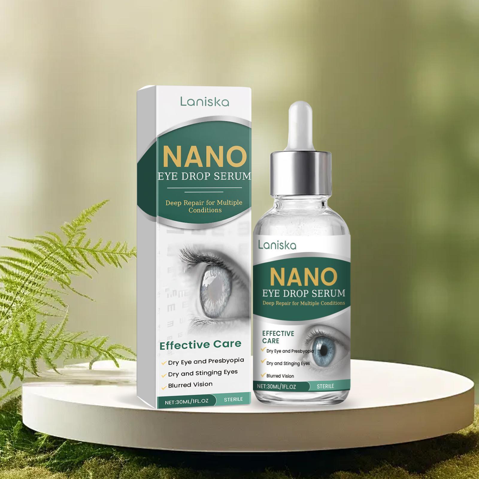 Nano Eye Drop Serum, Gentle Moisturizing Eye Serum, Eye Care Product for Women & Men, Daily Eye Care Essence for Daily Use, Hydrating, Eye Care Formula, Eye Repair Cream gotas de Moisture