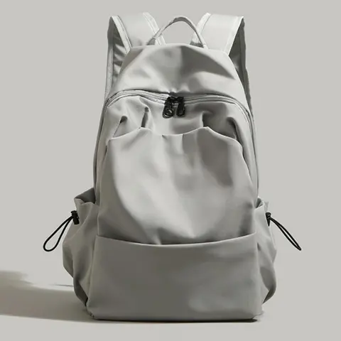 Minimalist Padded-Strap Organized Backpack for Adults - Waterproof Nylon Rucksack Bag, High-Capacity Casual Gym Backpack for Outdoor Activities, All Seasons Work & Hiking Versatility, Lightweight Sports Accessory