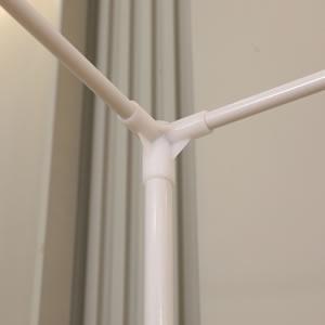 Queen Size Bed Frame with Outer, Thickened Poles & Four Corner Brackets, Compatible with/Wood Base for Bedroom (White)