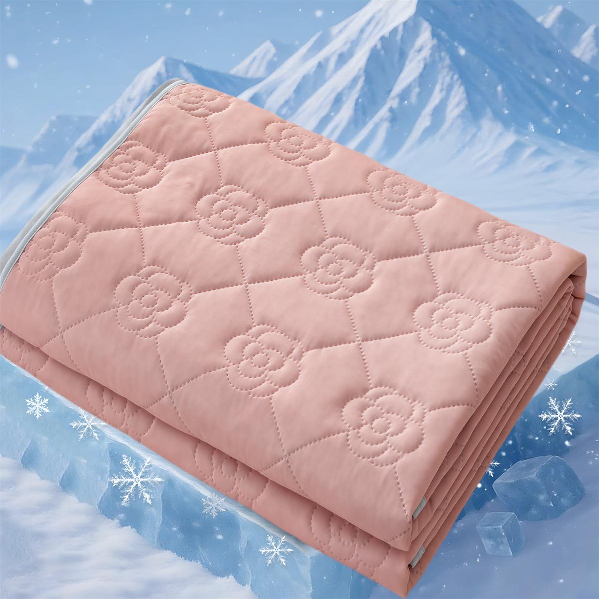 Solid Color Cooling Comforter, 1 Count Soft Breathable Skin-friendly Cooling Comforter, Cool Bedding for Home Office Use in Summer, Breathable Duvet Set, Lightweight Duvet, Machine Washable Duvet