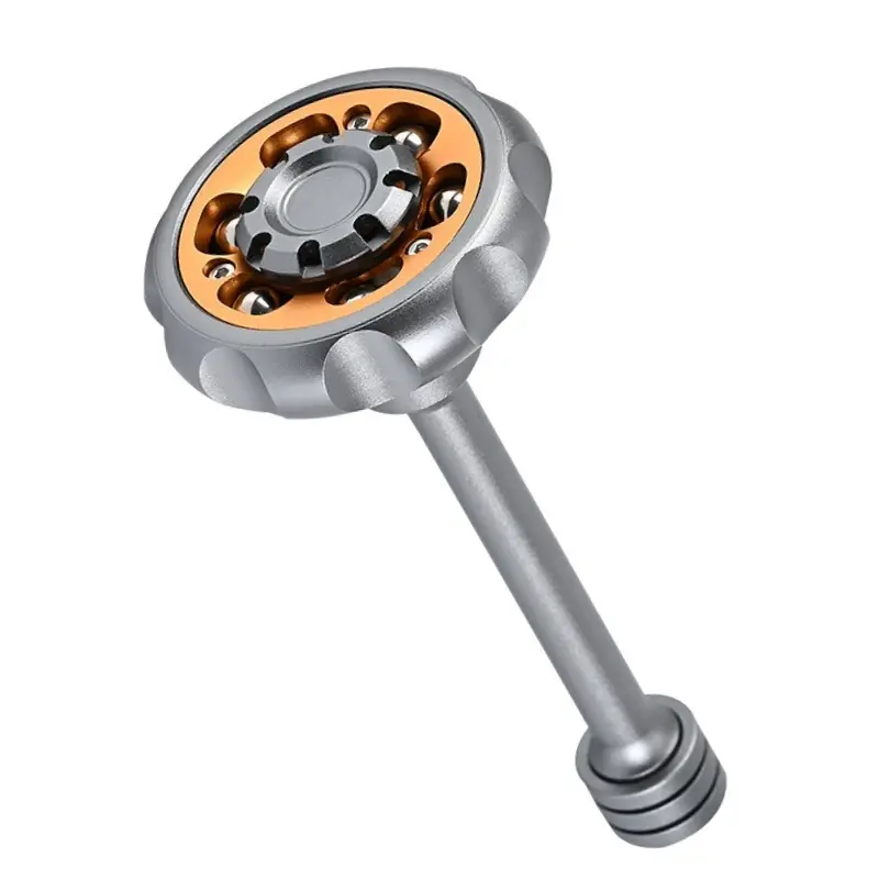 Premium Metal Fidget Spinner - Phthalate-Free, Nylon-Accented, Premium Metal Build, Pocket-Sized EDC Gear, Anxiety & Stress Relief Tool for 3-4 Years Olds