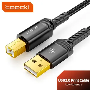 Toocki USB-A to Type-B Cable, 4.8gbps High-Speed Data Transfer, Durable Alloy Design, 1m, for Printers, Fax Machines, Scanners, Decoders