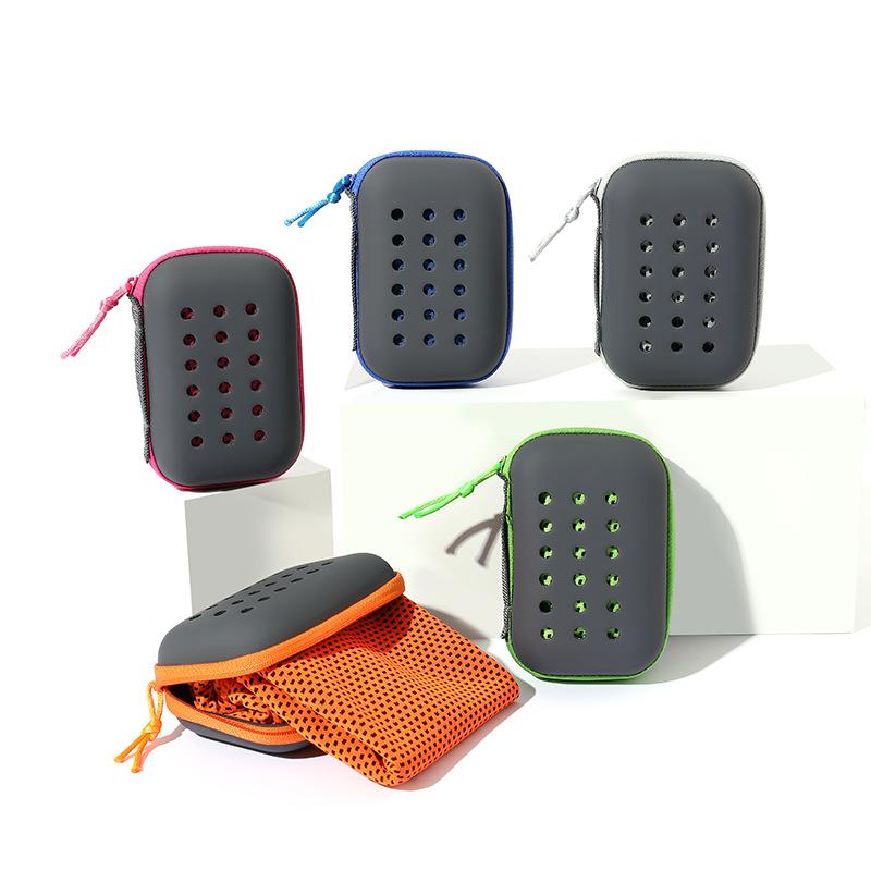 Quick-drying sports towels, portable towels with storage boxes, quick-drying towels suitable for sports, fitness, camping, and travel